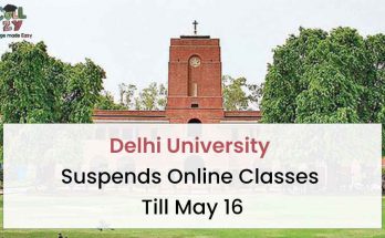 Delhi University suspends online classes till May 16