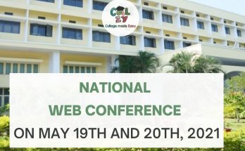 National Web Conference on May 19th and 20th, 2021
