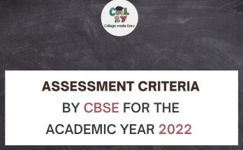 Assessment Criteria by CBSE for the academic year 2022
