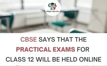 CBSE says that the practical exams for class 12th will be held online