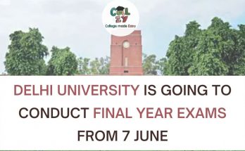 Delhi University is going to conduct final year exams from 7th June