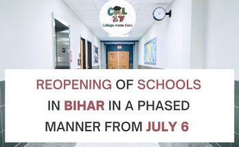 Reopening of schools in Bihar in a phased manner from July 6