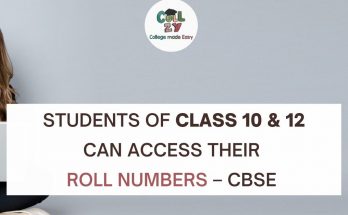 Students of Class 10 & 12 can access their roll numbers – CBSE