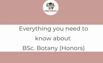 Everything you need to know about BSc. Botany (Honors)