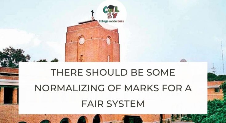 There should be some normalizing of marks for a fair system