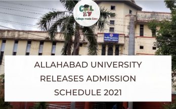 Allahabad University releases admission schedule 2021