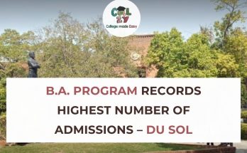 B.A. Program records highest number of admissions – DU SOL