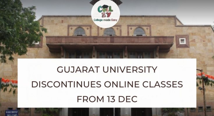 Gujarat University discontinues Online Classes from 13 Dec