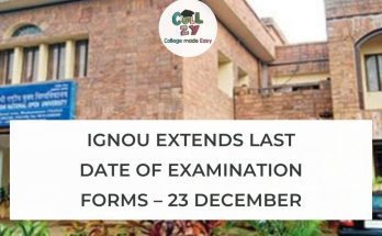 IGNOU extends last date of examination forms – 23 December
