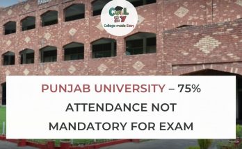 Punjab University – 75% attendance not mandatory for exam