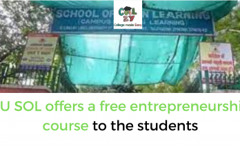 DU SOL offers a free entrepreneurship course to the students