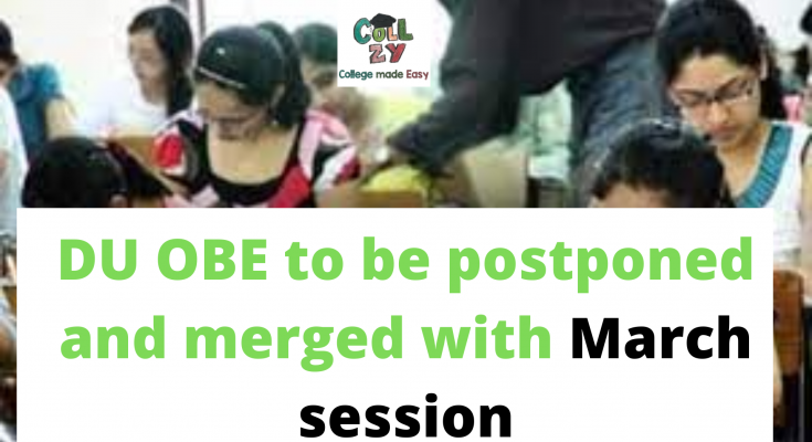 DU OBE to be postponed and merged with March session