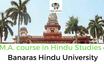 M.A. course in Hindu Studies – Banaras Hindu University