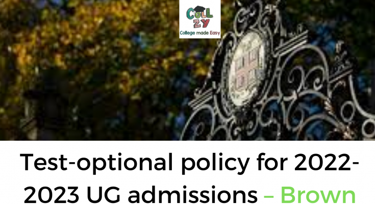 Test-optional policy for 2022-2023 UG admissions – Brown