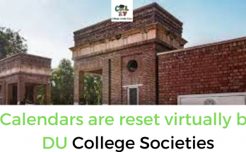 Calendars are reset virtually by DU College Societies