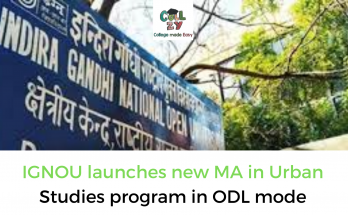 IGNOU launches new MA in Urban Studies program in ODL mode