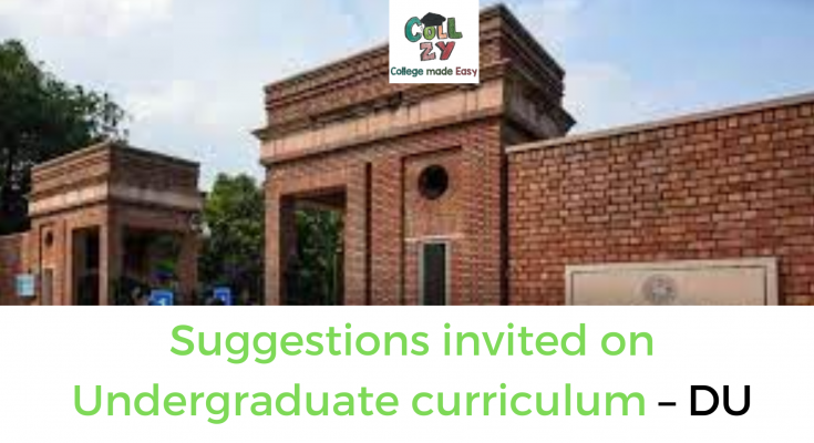 Suggestions invited on Undergraduate curriculum – DU