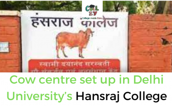 Cow centre set up in Delhi University’s Hansraj College