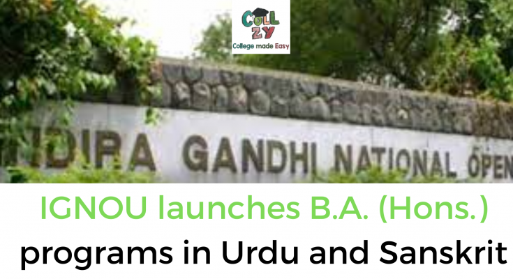 IGNOU launches B.A. (Hons.) programs in Urdu and Sanskrit
