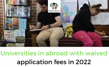 Universities in abroad with waived application fees in 2022
