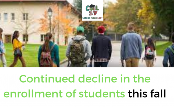Continued decline in the enrollment of students this fall