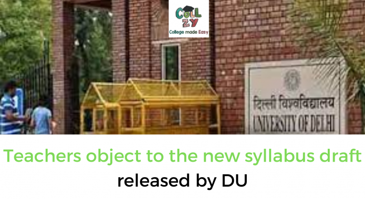 Teachers object to the new syllabus draft released by DU