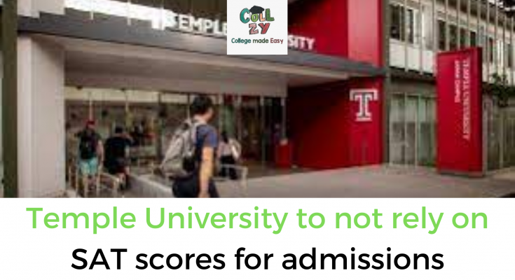 Temple University to not rely on SAT scores for admissions