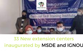 33 New extension centers inaugurated by MSDE and IGNOU