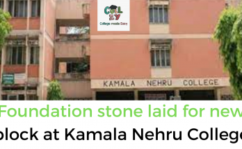 Foundation stone laid for new block at Kamala Nehru College