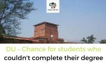 DU – Chance for students who couldn't complete their degree