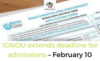 IGNOU extends deadline for admissions – February 10
