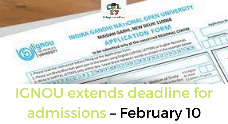 IGNOU extends deadline for admissions – February 10